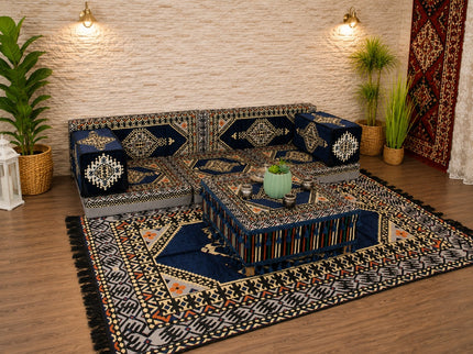 Orientalisches Sitzkissen-Set 9-teilig – Sark Kösesi Sitzkissen | Caddebuy