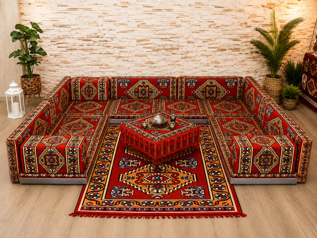 Orientalische Sitzecke Alt-Orient 19-tlg. – Sark Kösesi | Caddebuy