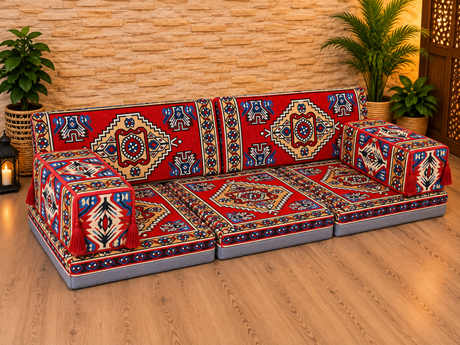 Orientalische Sitzecke Alt-Orient 7-tlg. – Sark Kösesi | Caddebuy
