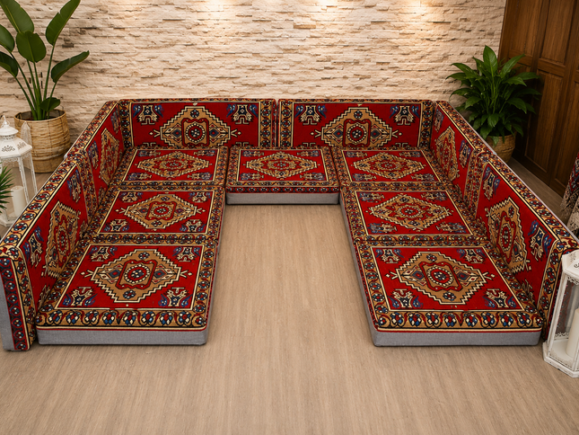 Orientalische Sitzecke Alt-Orient – Sark Kösesi Bodensofa | Caddebuy