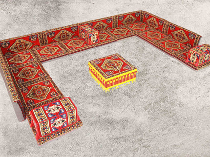 Orientalische Sitzkissen, Sitzecke, Sark Kösesi, 24-tlg. Orientalisches Sofa