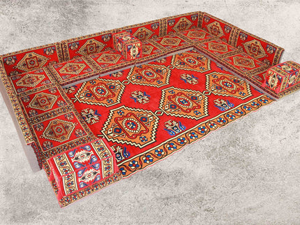 Orientalische Sitzkissen, Sitzecke, Sark Kösesi, 24-tlg. Orientalisches Sofa