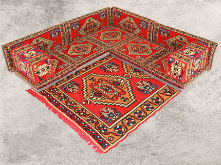 Orientalische Sitzkissen, Sitzecke, Sark Kösesi, 12-tlg. Orientalisches Sofa