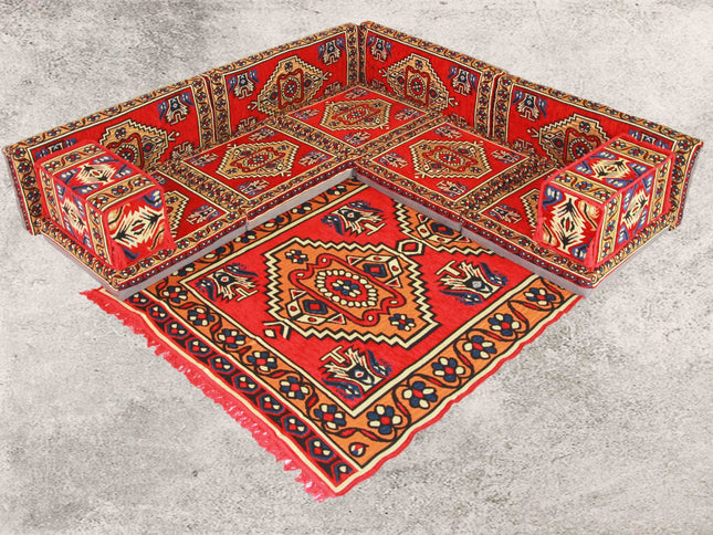 Orientalische Sitzkissen, Sitzecke, Sark Kösesi, 12-tlg. Orientalisches Sofa