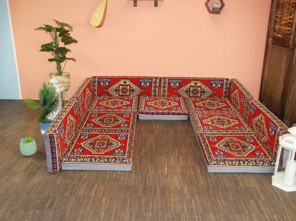 Orientalische Sitzecke, Orientalische Sitzkissen, Sark Kösesi, Kelim