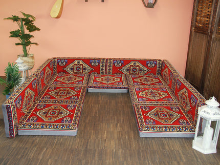 Orientalische Sitzecke, Orientalische Sitzkissen, Sark Kösesi, Kelim