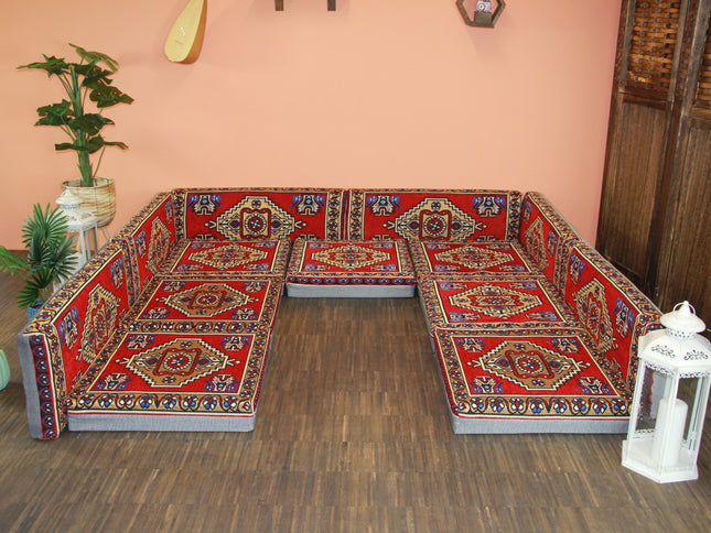 Orientalische Sitzecke, Orientalische Sitzkissen, Sark Kösesi, Kelim
