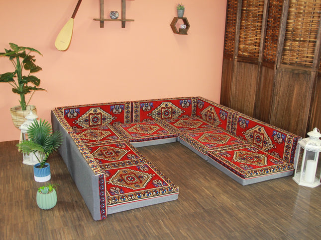 Orientalische Sitzecke, Orientalische Sitzkissen, Sark Kösesi, Kelim