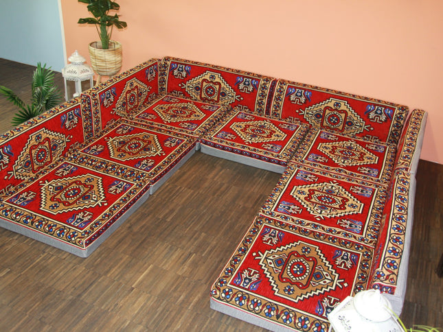 Orientalische Sitzecke, Orientalische Sitzkissen, Sark Kösesi, Kelim