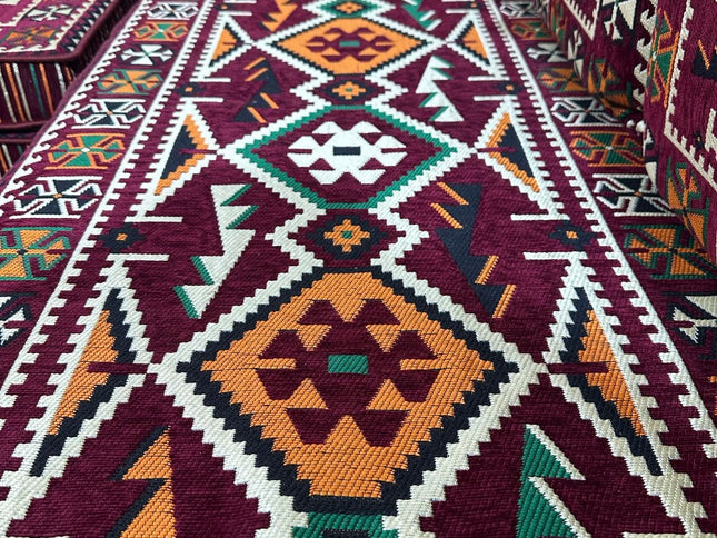 L förmiges orientalisches Sofa Set, Majlis-Sitzmöbel, Bodenkissen, Arabische Majlis, Türkisches Bode