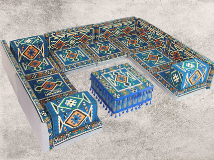 Orientalische Sitzecke, Orientalische Sitzkissen, Sark Kösesi, Kelim