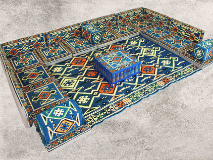 Orientalische Sitzkissen, Sitzecke, Sark Kösesi, 25-tlg. Orientalisches Sofa