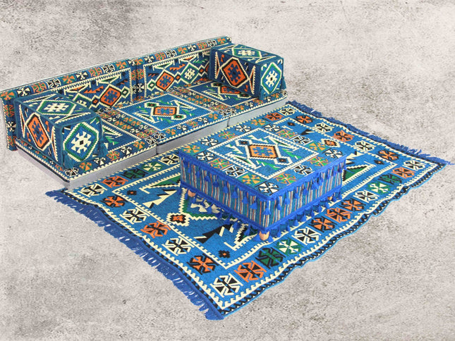 Orientalisches Kissenset 9-teilig – Sitzkissen für Şark Köşesi & Orient-Sitzecke