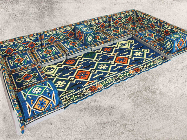 Orientalische Sitzkissen, Sitzecke, Sark Kösesi, 22-tlg. Orientalisches Sofa
