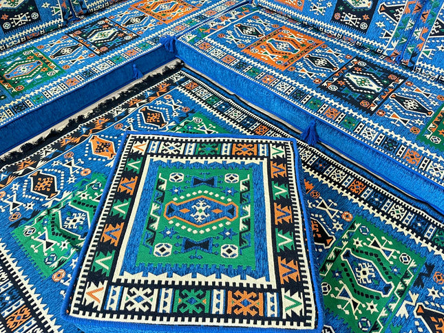 L förmiges orientalisches Sofa Set, Majlis-Sitzmöbel, Bodenkissen, Arabische Majlis, Türkisches Bode