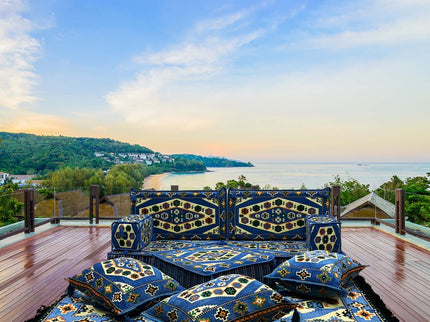 Orientalisches Sofa Set, Majlis-Sitzmöbel, Bodenkissen, Arabische Majlis, Türkisches Boden Sitzset