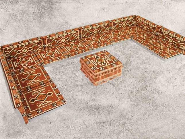 Orientalische Sitzkissen, Sitzecke, Sark Kösesi, 19-tgl. Orientalisches Sofas