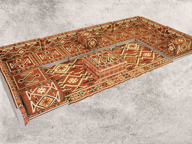 Orientalische Sitzkissen, Sitzecke, Sark Kösesi, 23-tlg. Orientalisches Sofa