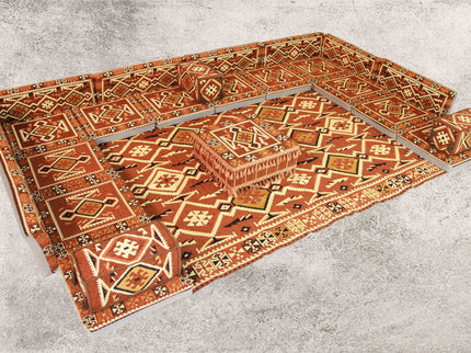 Orientalische Sitzkissen, Sitzecke, Sark Kösesi, 25-tlg. Orientalisches Sofa