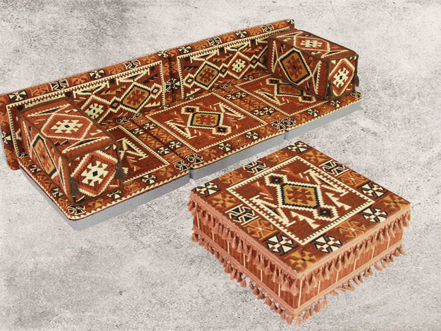 8-tlg. Kissenset, Orientalisch, Sark Kösesi, Yastik, Orient-Sitzecke, Sitzkissen-Set