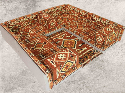 Orientalische Sitzecke - Sark Kösesi - Orientalisches Sofa + Teppich 17-tlg. 