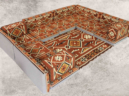 Orientalische Sitzkissen, Sitzecke, Sark Kösesi, 18-tlg. Orientalisches Sofa
