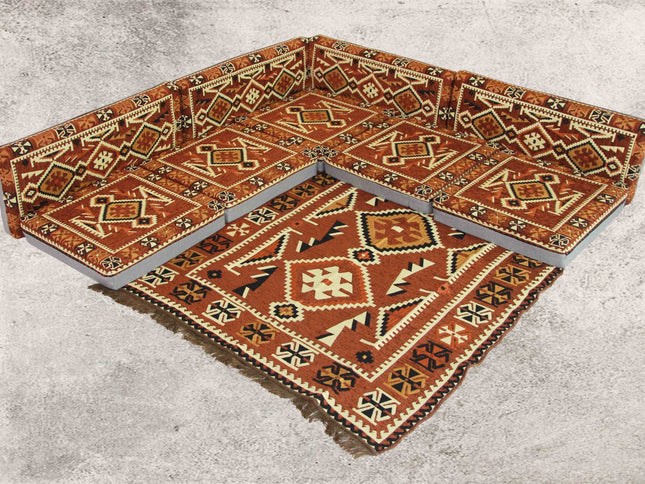 Orientalische Sitzkissen, Sitzecke, Sark Kösesi, 10-tlg. Orientalisches Sofas