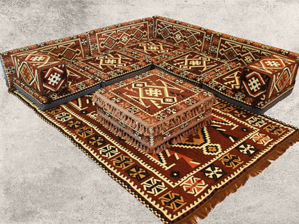 Orientalische Sitzecke, Sark Kösesi, Orientalische Sitzgruppe, Ottomane Blau-13