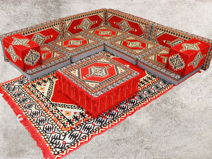 Orientalische Sitzecke, Sark Kösesi, 13-tlg. Orientalische Sitzgruppe, Ottomane
