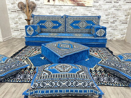Orientalisches Sofa Set, Majlis-Sitzmöbel, Bodenkissen, Arabische Majlis, Türkisches Boden Sitzset