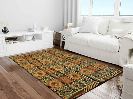  Anatolischer Kelim Teppich, Mehrfarbiger Woll-Jute-Kelim-Teppich, Handgefertigter Großer Kelim Tepp