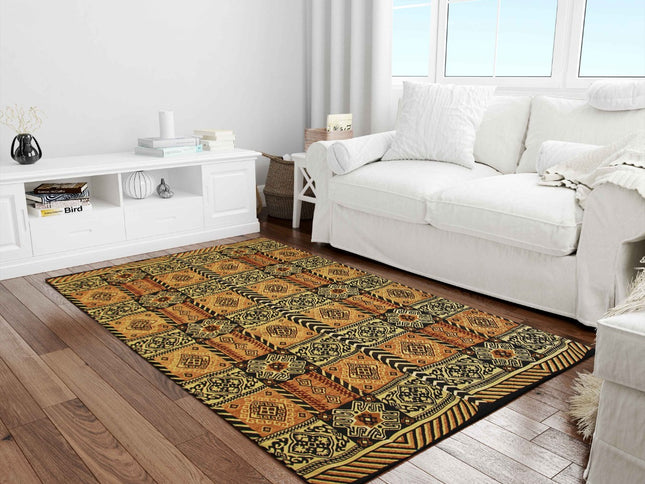  Anatolischer Kelim Teppich, Mehrfarbiger Woll-Jute-Kelim-Teppich, Handgefertigter Großer Kelim Tepp