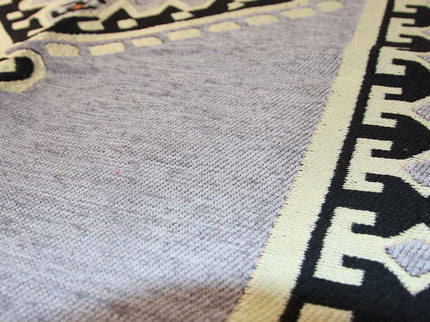 Handgewebter Vintage Kelim Teppich, Handgefertigter marokkanischer Ethno-Wohnzimmerteppich, Anatolis
