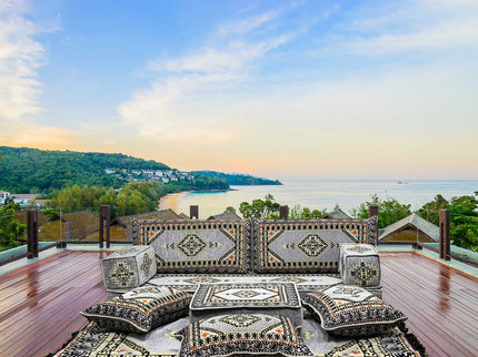 Orientalisches Sofa Set, Majlis-Sitzmöbel, Bodenkissen, Arabische Majlis, Türkisches Boden Sitzset