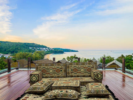 Orientalisches Sofa Set, Majlis-Sitzmöbel, Bodenkissen, Arabische Majlis, Türkisches Boden Sitzset
