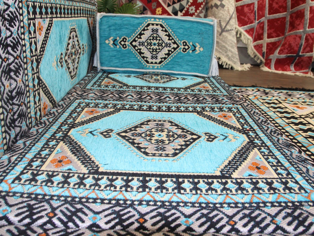 Orientalische Sitzkissen & Sitzecke 19-teilig, Bodensofa im orientalischen Stil