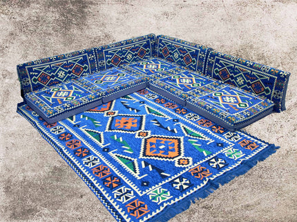Orientalische Sitzkissen, Sitzecke, Sark Kösesi, 10-tlg. Orientalisches Sofas