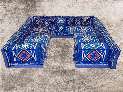 Orientalische Sitzkissen, Orientalische Sitzecke, Sark Kösesi, 16-tlg. Orientalisches Sofa