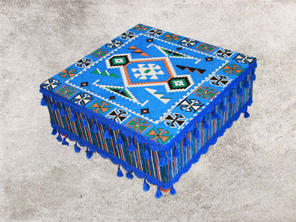 Orientalisches Sitzkissen,Blau Tisch, Sark Kösesi, Orientalischer Tisch