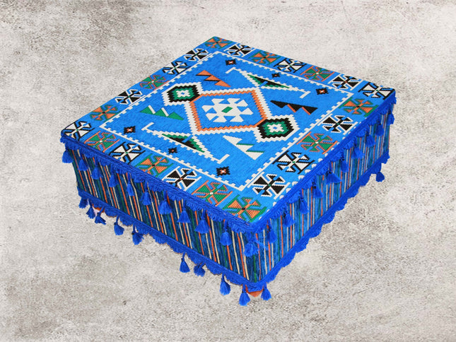 Orientalisches Sitzkissen,Blau Tisch, Sark Kösesi, Orientalischer Tisch