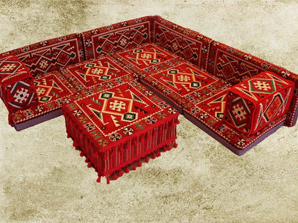 Orientalische Sitzecke, Sark Kösesi, Bodenkissen, Oriental Sofa, 13-Tlg.