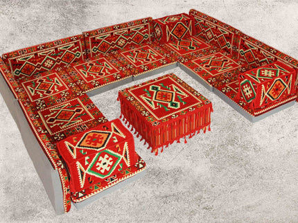 Orientalische Sitzecke, Orientalische Sitzkissen, Sark Kösesi, Kelim
