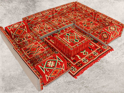 Orientalische Sitzkissen & Sitzecke 19-teilig, Bodensofa im orientalischen Stil