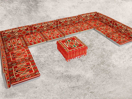 Orientalische Sitzkissen, Sitzecke, Sark Kösesi, 19-tgl. Orientalisches Sofas