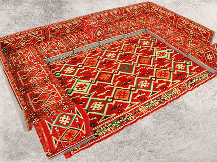 Orientalische Sitzkissen, Sitzecke, Sark Kösesi, 24-tlg. Orientalisches Sofa