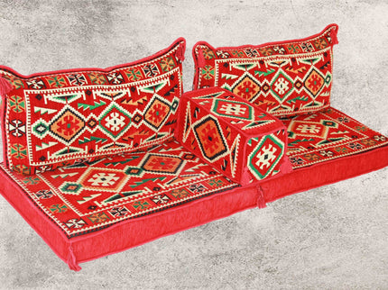 Orientalische Sitzecke, Sark Kösesi, Orientalisches Sofa, Kelim Sedir, 4-tlg.