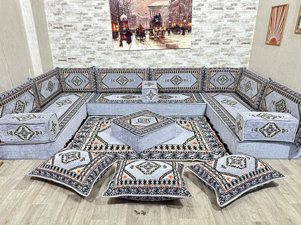Orientalische Sitzecke, Bodensofa, Sitzkissen, Arabisches Sofa