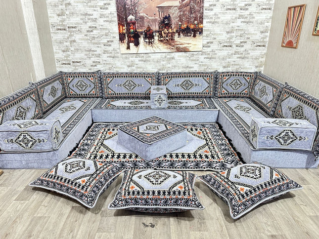 Orientalische Sitzecke, Bodensofa, Sitzkissen, Arabisches Sofa
