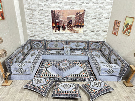 Orientalische Sitzecke, Bodensofa, Sitzkissen, Arabisches Sofa