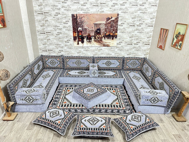 Orientalische Sitzecke, Bodensofa, Sitzkissen, Arabisches Sofa